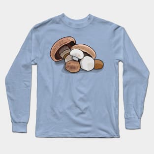 Mushroom cartoon illustration Long Sleeve T-Shirt